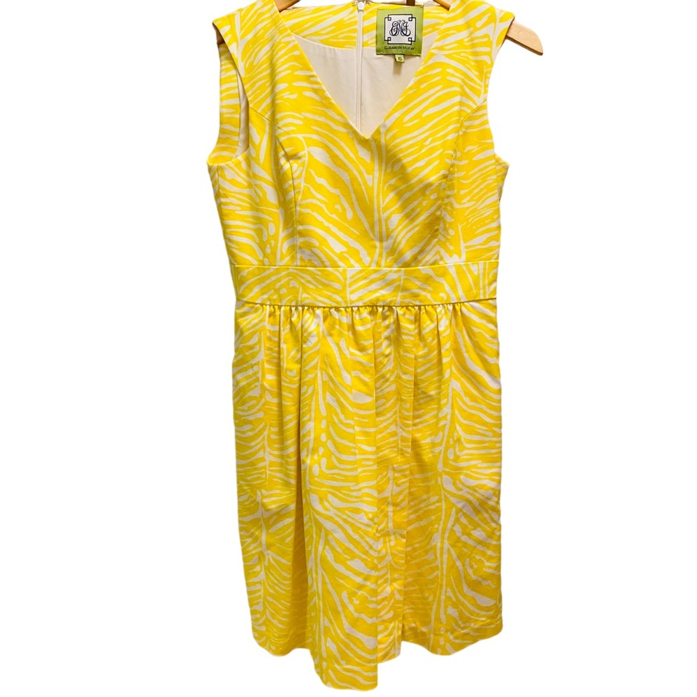 Elizabeth McKay Yellow Zebra Print Madeline Dress - Picture 2 of 7